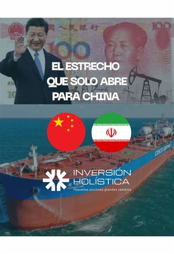 El Estrecho de Ormuz está cerrado para el mundo entero. Pero hay un país que sigue pasando. Y no es EE.UU. 👇 Desde que empezó la guerra 11.7 millones de barriles de petróleo iraní cruzaron el Estrecho. Todos con destino a China. Los petroleros que quieren pasar tienen un truco — declaran vínculos chinos en sus transpondedores. Esa palabra mágica es su pasaporte naval. Y hoy Irán fue más lejos — está considerando abrir el Estrecho solo para los países que paguen en yuanes. No en dólares. En yuan