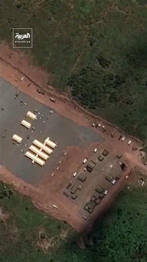 Satellite images show the US establishing a quarantine facility for Ebola patients inside an airb...