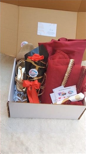 A box full of elegance and love, wrapped in red and gold to make every moment feel special. ❤️