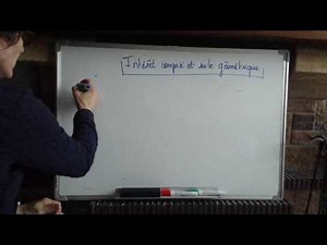 intérêt composé et suites géométriques