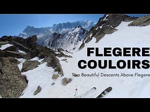 Couloirs Above Flegere in Chamonix