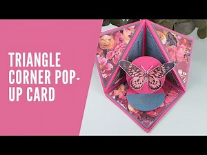 Master a Triangle Corner Card with Ease using Patterned Paper #cardmakingtutorials #cardmaking