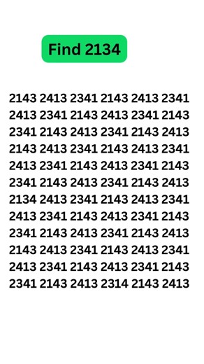 Find the Hidden 4-Digit Number 🔍 #shorts