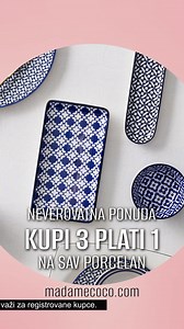 Posebna ponuda na vrhunski porcelan! Kupite 3 proizvoda i platite samo 1! Pronađite eleganciju i kvalitet u Madame Coco radnji u Gornjem Milanovcu! ☕ | Madame Coco Serbia