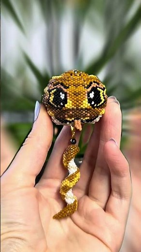 Beaded Snake Pattern 🐍 Seed Bead Animals Patterns #beadedanimals