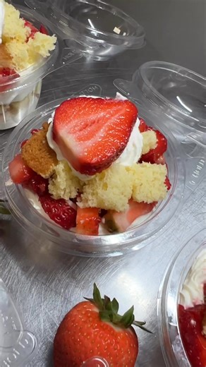 We have Strawberry shortcake in a cup. We are here today till 4PM TASTE THE HAPPINESS❗️ FSB2Go.com | Forever Sweet Bakery | Facebook