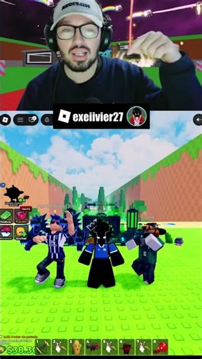 Admin abuse patea un bloque de la suerte #roblox