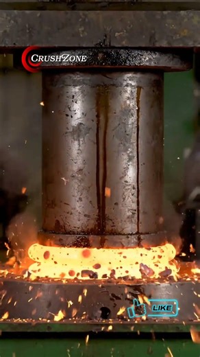ASMR Hot Spring Crush on the Hydrolic press #asmr #viral #ytshorts