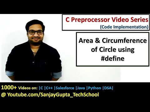 Calculate area and circumference of circle using macro and #define in c programming
