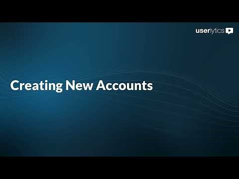 Userlytics: Creating New Accounts