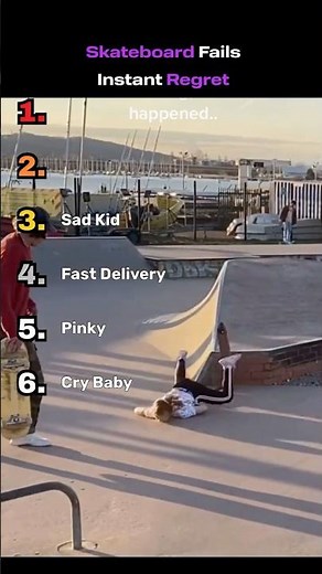 Ranking the Worst Skateboard Fails 💀 #skateboard