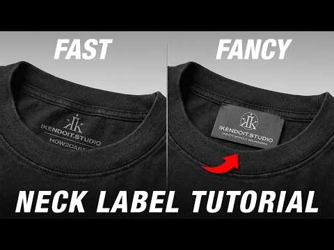 The easiest and cheapest way to add custom neck labels for your clothing brand