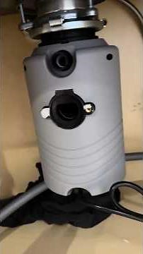 Testing newly installed garbage disposal with push button switch