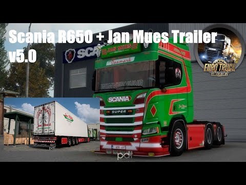 ETS2(v. 1.49)Scania R650 + Jan Mues Trailer v5.0#Modvorstellung