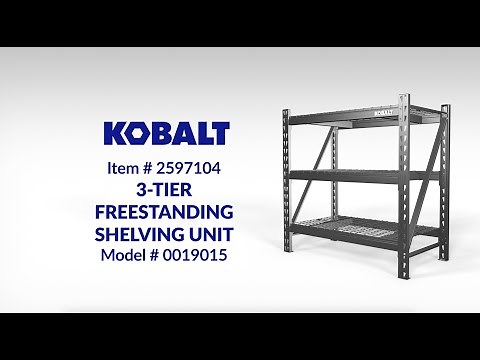How to Assemble the Kobalt 3-Tier Heavy-Duty Steel Shelving Unit | Step-by-Step Tutoria