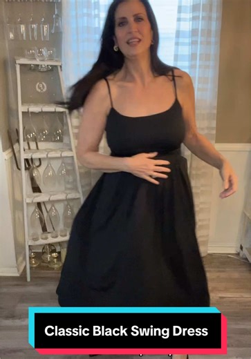 Classic black swing dress by @OYS_US ! #TikTokShopJumpstartSale #creatorsearchinsight #littleblackdress #swingdress #dress