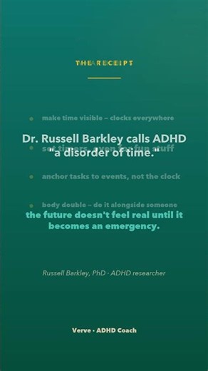 ADHD time blindness explained (why you're always late) #shorts