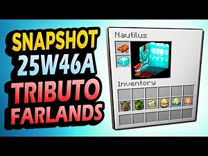 ✅ HUEVOS mejorados, FARLANDS TRIBUTO 👉 Snapshot 25W46A Minecraft 1.21.11