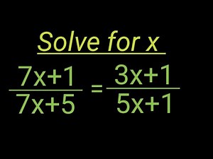 A nice one variable linear equation !