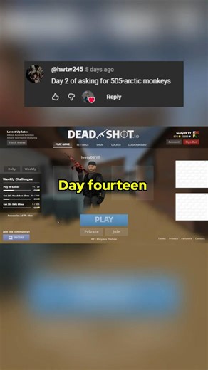 Day 14: Ranking Every Skin I Get in Deadshot.io #deadshotio #subscribe #gaming