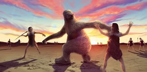 How to hunt a giant sloth – according to ancient human footprints
