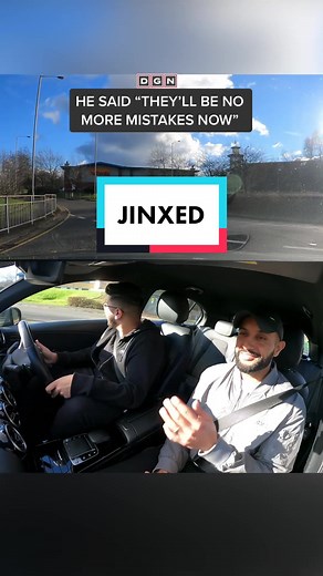 WHEN THE LEARNER JINXED HIMSELF #drivingtest #drivinglessons #learntodrive