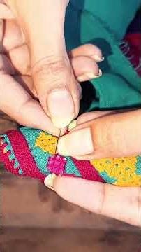 Mirror Work Embroidery Tutorial | Chakor Stitch by Hand
