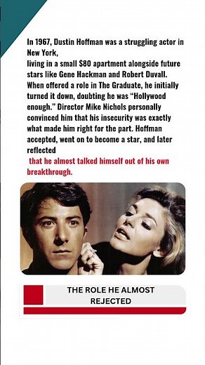 THE ROLE HE ALMOST REJECTED