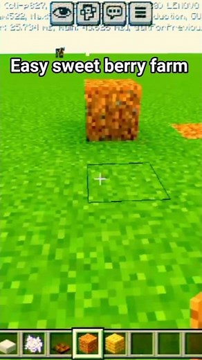 EASY SWEET BERRY FARM IN MINECRAFT #minecraft #minecraftshorts #gaming