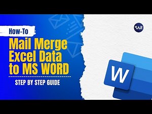 Mail Merge Excel to Word