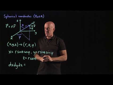 Definition of spherical coordinates | Lecture 33 | Vector Calculus for Engineers