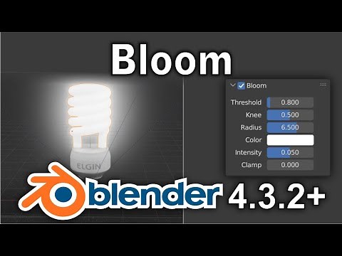 Where is BLOOM in Blender 4.3+ | #kukk graphic #blender