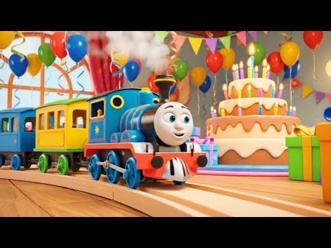 "🚂 Choo Choo! Ultimate Happy Birthday Train Song | Kids' Nursery Rhymes Fun 🎉"
