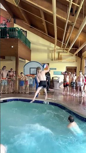 The Craziest Pool Basketball Trickshot EVER!
