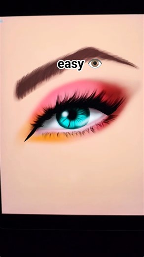 Eye drawing procreate Eye makeup #shorts #eyeart #procreate #eyedrawing #easytrick #newtrick