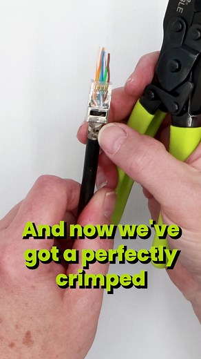 Shielded RJ45 Plug Ground Collar Crimping Tutorial