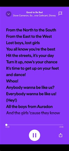 Good to be bad from descendants 3 - #descendants #descendants3 #descendantssong #goodtobebad #isleofthelost #mal #evie #carlos #jay #fyp #spotify #speedupsongs