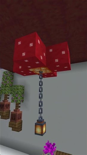 Minecraft Build Ideas / Mushroom Chandelier #shorts