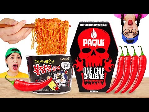 Mukbang Spicy Food One Chip Challenge DONA