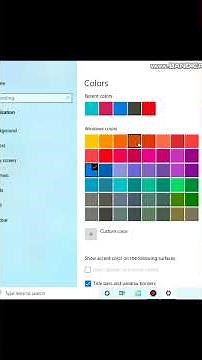 how to change color in desktop windows 10 || how to change window color || VKCI Computer Education