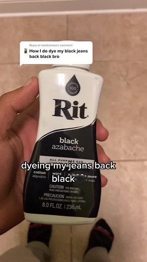 DIY Black Jeans Dyeing Tutorial
