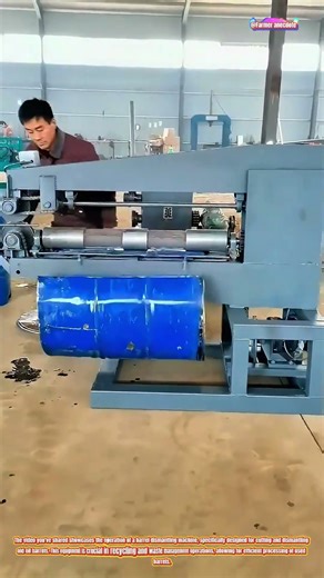 The Art of Barrel Cutting with a Barrel Dismantling Machine