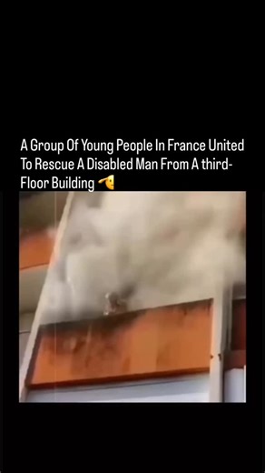 goosmeme on Instagram: "In April 2020, three young men—Dombaev Dzhambulat, Ouloubaev Aslan, and Ahmedov Muhsinjon—were praised for their bravery after rescuing an elderly man from a burning apartment in Montereau-Fault-Yonne, France. What began as an ordinary day quickly turned into a life-saving mission when they noticed thick smoke rising from a nearby building. From a distance, they saw an older resident stranded on his third-floor balcony, unable to escape because of limited mobility. With e