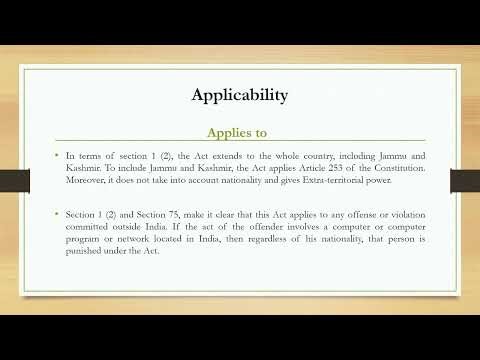 Lecture 50: The Information Technology Act, 2000