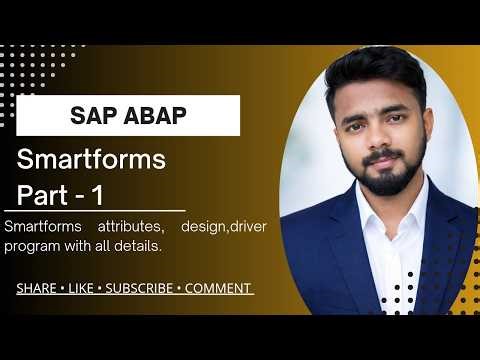 Smartforms in SAP ABAP | Part - 1 | Complete Beginner guide with Simple Explanation