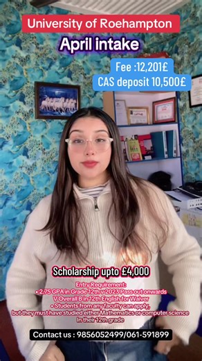 Study at University of Roehampton - April 2026 Intake