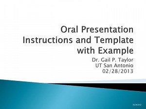 Oral Presentation Instructions and Template with Example - SlideServe