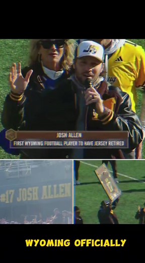 4.1K views · 249 reactions | From ignored to undeniable. Wyoming retires Josh Allen’s jersey — the ultimate full-circle moment. #Nfl #joshallen #NFLFootball #BuffaloBills #BillsMafia #joshallen#joshallen17 | Touchdown Central | Facebook