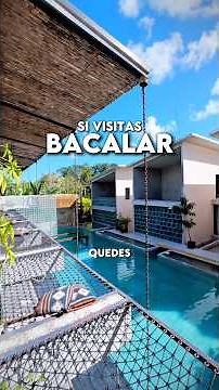 Hotel in Bacalar, Lagoon of 7 Colors 😱✨ #bacalar #bacalarmexico #lagunabacalar
