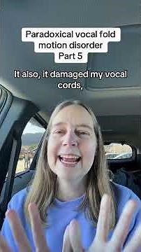 Part 5: paradoxical vocal fold motion disorder ￼ #Disability #ChronicIllness ￼